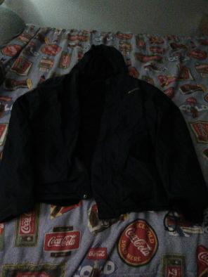 Black rain coat