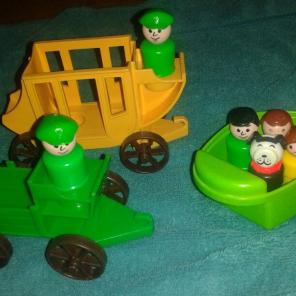 Vintage Fisher Price People and Vehicles