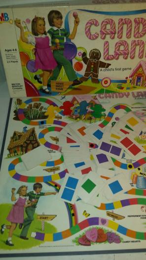 Vintage Candyland Board Game & Puzzle