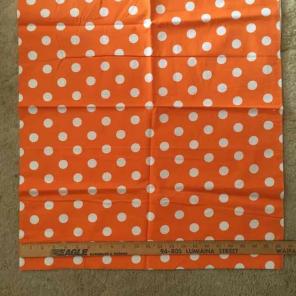 Orange Polka Dot Fabric