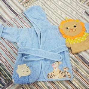 Terry Cloth Robe and Hand Mit