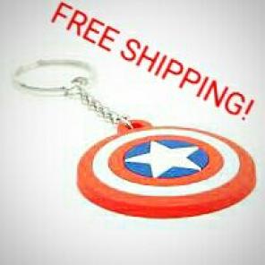 Marvel Captain America Keychain Ring New