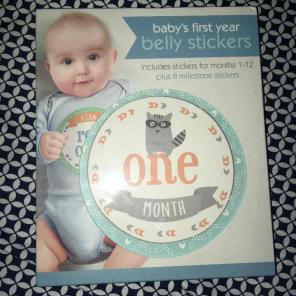 Baby's first year belly stickers