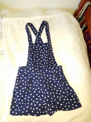 Adorable polka dotted overalls