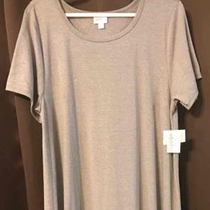 Lularoe Xl Gray Carly NWT NO POCKET.