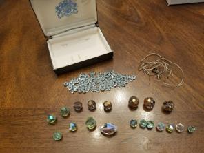 Antique Crystal Glass Beads