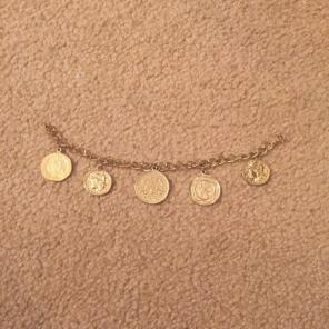 Very Rare Gold Coin Bracelet