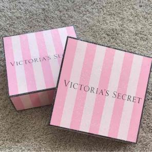 Victoria's Secret Striped Decorative Box