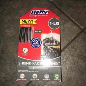 Shrink pack hanging