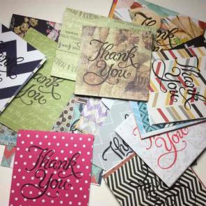 Huge lot variety thank you cards 50 ct