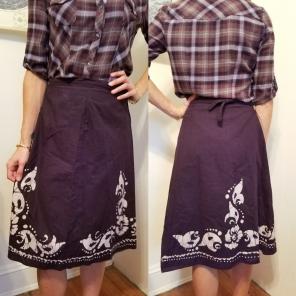 Boho Batik Wrap Skirt