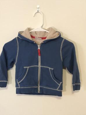 Hanna Fleece Lined Blue Hoodie