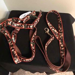 Dog leash and harness Unisex Camouflage