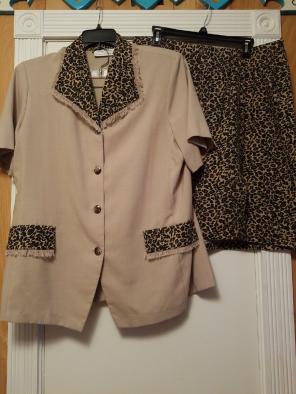 Plus Size 18 Animal Print Set