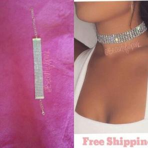 Rhinestone choker