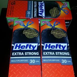 Hefty trash bags