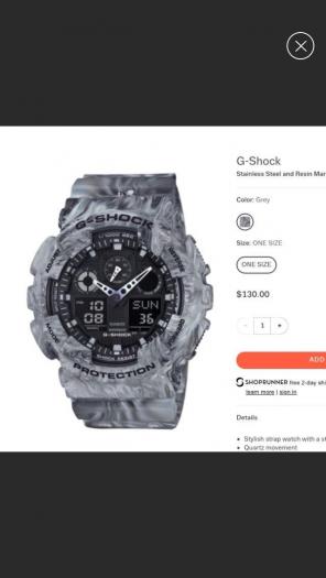G Shock Marble Watch