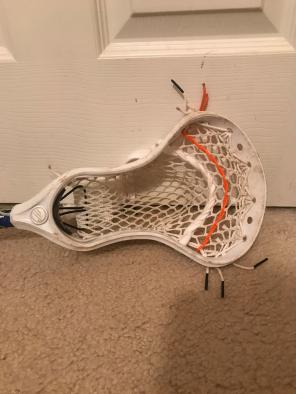 Lacrosse Head Mid Pocket With Shaft