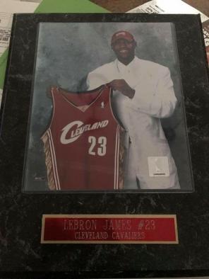 LBJ rookie plaque 2003