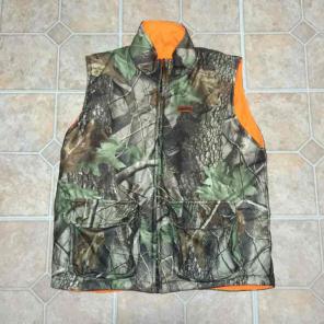 Reversible wool rich hunting vest