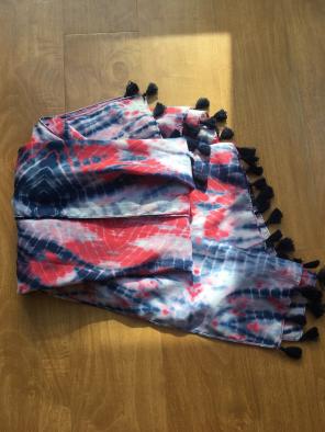 Lou Lou RW & B Tie Dye Tunic Scarf
