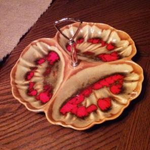 Maddux California Pottery Snack Tray Vtg