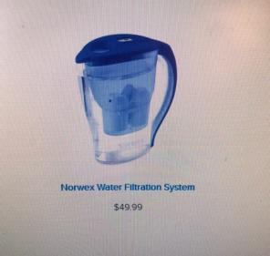 Norwex Water Filtration System Pitcher