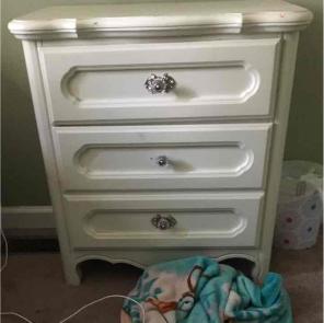 White nightstand