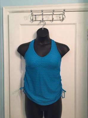 Blue Racerback Swim Tankini