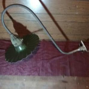 Old porcelain barn light fixture
