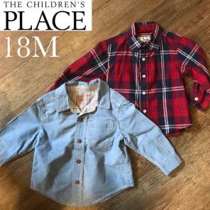 Children's Place Button Up Plaid Flannel