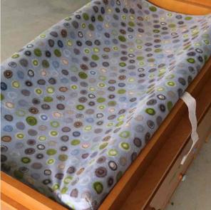 Infant changing table pad cover