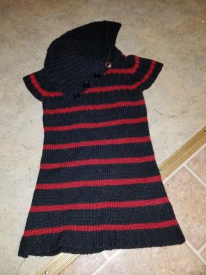Striped sweater dress