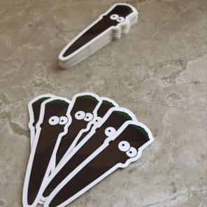 Custom Blunt Bart Stickers