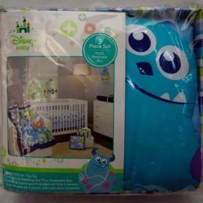 Disney Monsters Inc. 3 Piece Crib Beding
