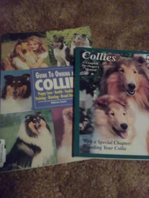 2 pet ownweship books Collies, lassie