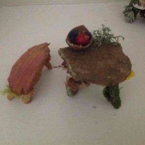 Fairy garden table and bench