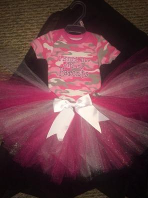 Cute Camo Tutu Outfit