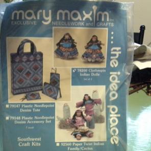 Mary Maxim kit makes 2 Indian dolls