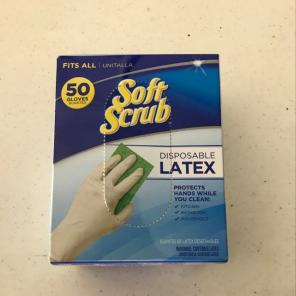Soft Scrub Disposable Latex Gloves