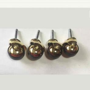 Lot of 4 Vintage brass wheels
