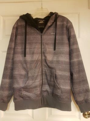 Men's Vans Zippered Hoodie- Warm - Large