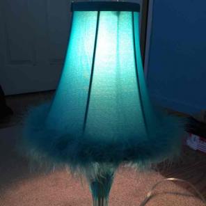 Girls Turquoise room lamp