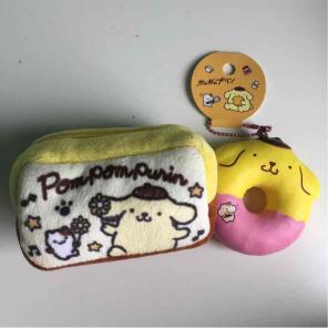 PomPomPurin Coin Purse and SanrioSquishy