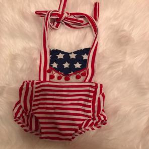 Baby Girl American Romper