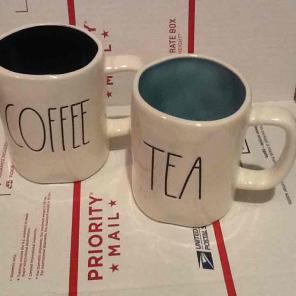 Rae Dunn coffee and tea mugs