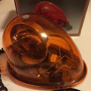 Emergency portable revolving light. Fire