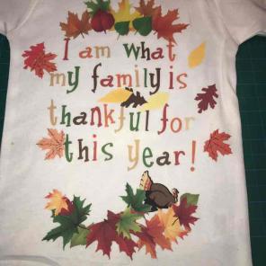 Custom thanksgiving onesie/shirt