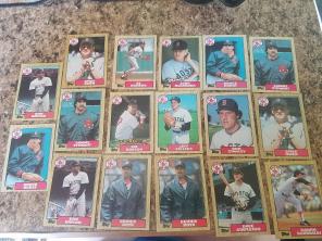 1987 topps boston red socks baseball