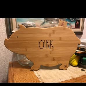 Rae Dunn Inspired Oink Cutting Board